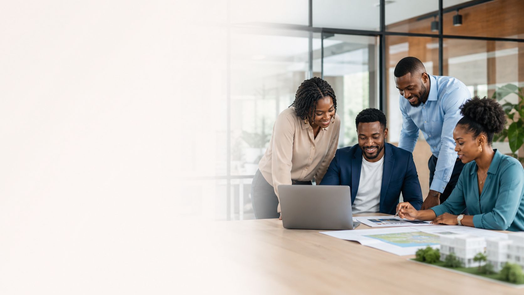 EstateOS organization team collaborating in an office